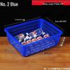 Large White Plastic Rectangular Kitchen Basket for Draining, Washing, and Storage