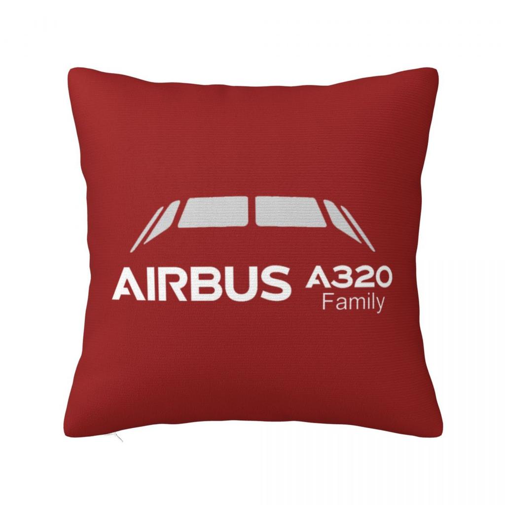 A320 Family Square Pillowcase Cushion Cover Pillow Case Throw Pillow Cover for Home Sofa Living Room