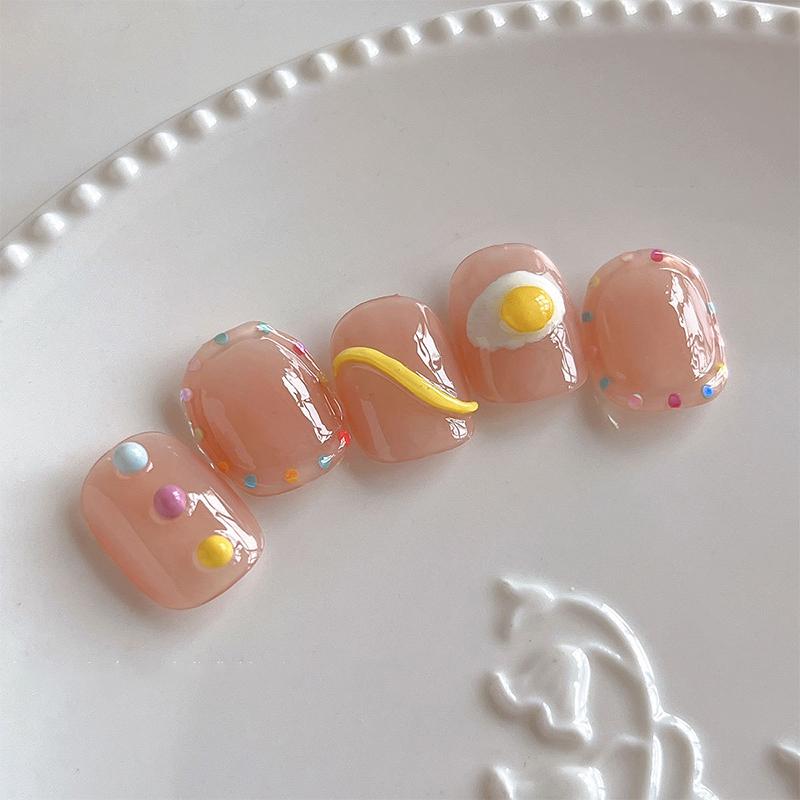 1Box Colorful Polka Dot Nail Art Glitter Sequins Round Shaped Nail Sequins Paillette Flakes For Nail Art 3D Decals Accessories