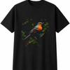 Robin Bird Mens Womens T-Shirt Nature Unisex Novelty Gift Tee Funny Present