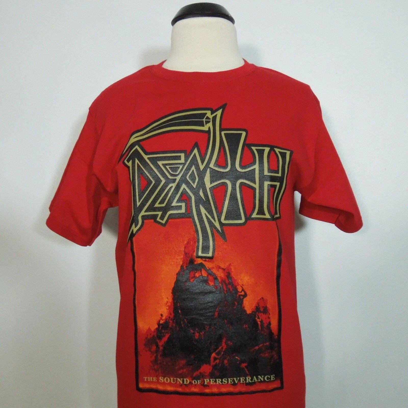 DEATH The Sound Of Perseverance S SMALL T-Shirt Black Band Logo 4XL
