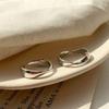 INS Style Mobius Twist Couple's Rings: Versatile Open Design for Men & Women
