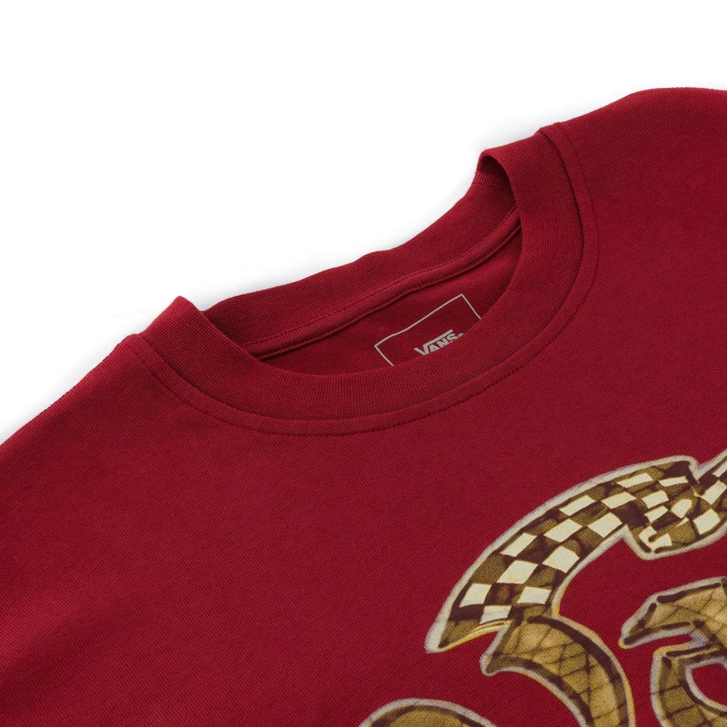 Vans Long Sleeve T-Shirt Year Of The Snake Comfortable Soft Versatile Unisex Tops Red VN000P39BQS
