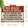 2D French Style Vintage Metal Wall Art Durable Iron Garage Sign For Man Cave Workshop Auto Repair