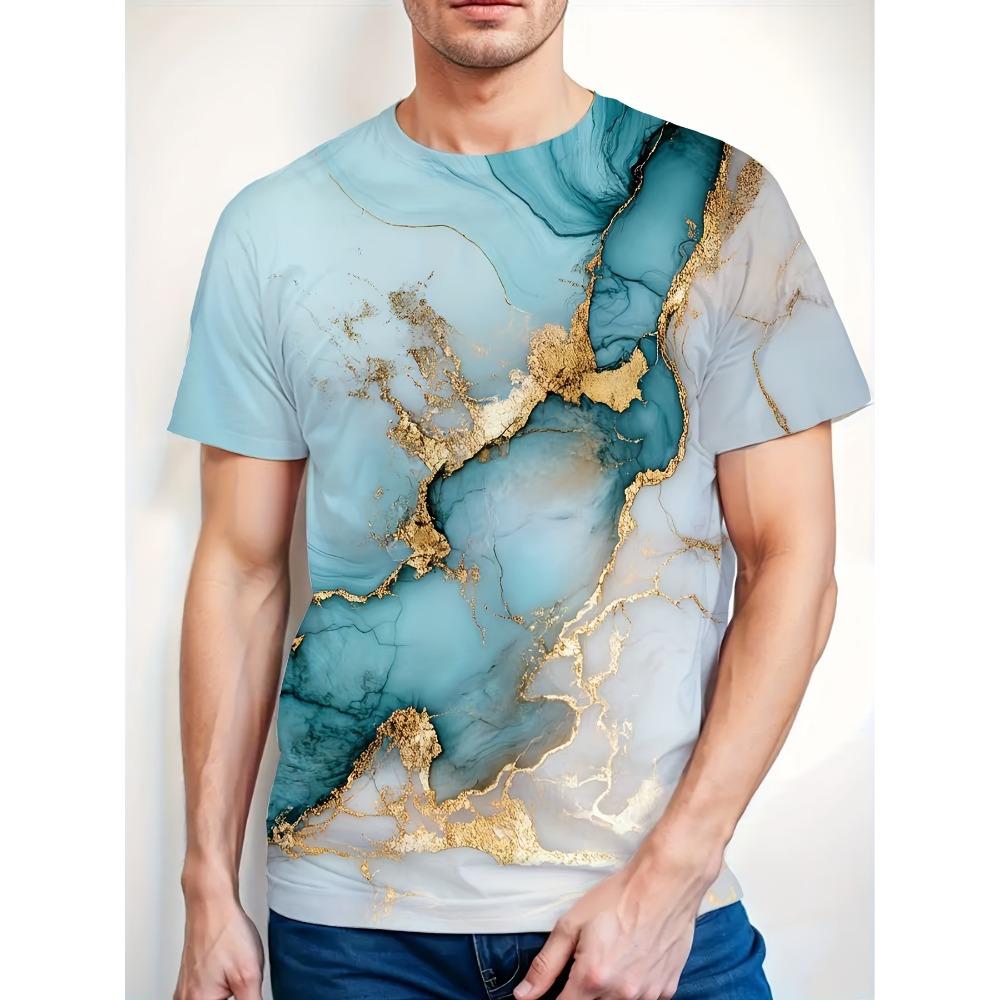 Men s Marble Abstract Art T-shirt S