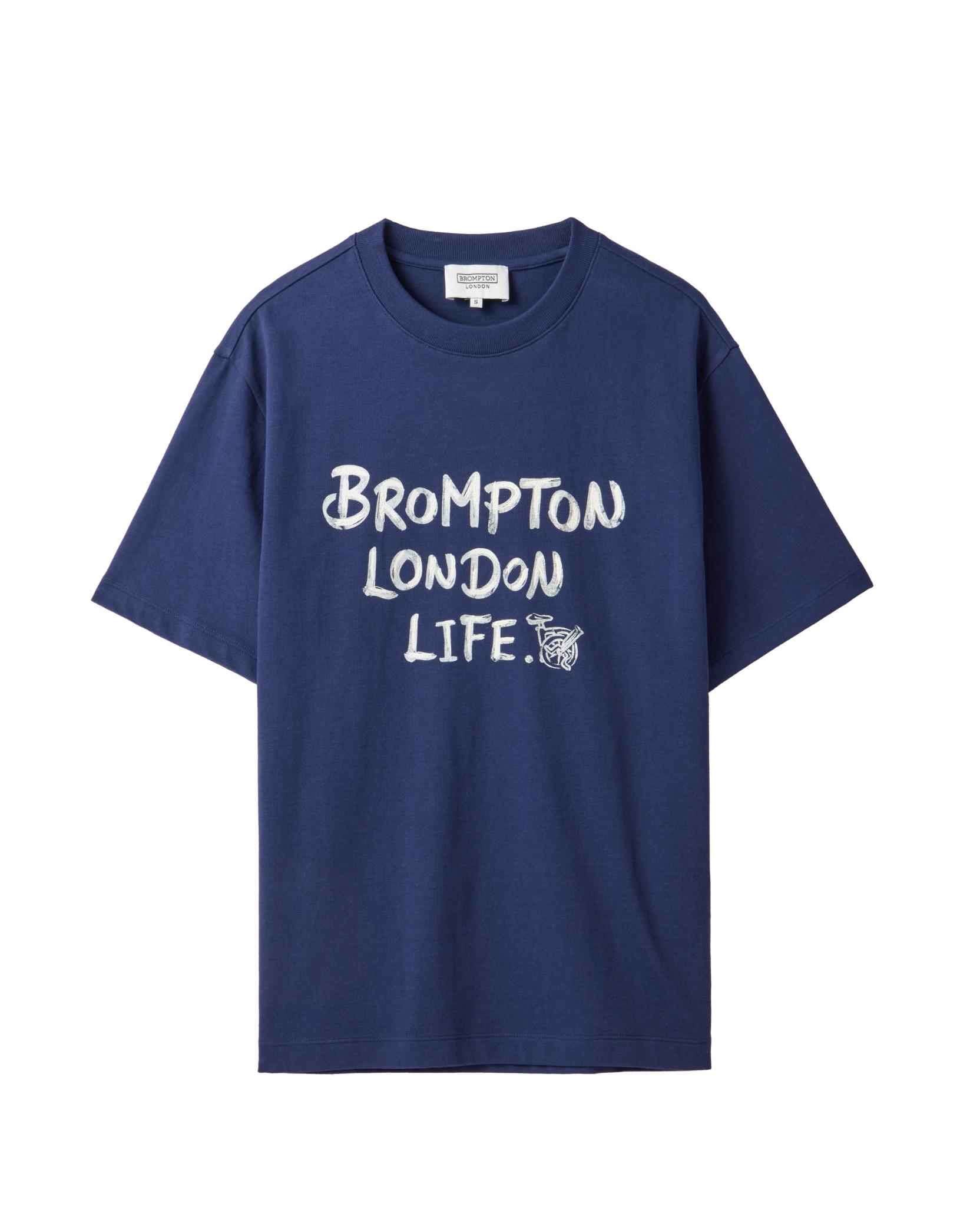 Brompton London Lettering Graphic T-Shirt - Navy (P242Uts415) Navy/100