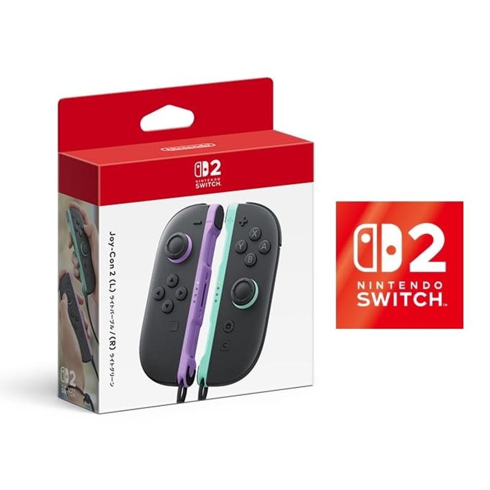 

[Genuine Nintendo Product] Joy-Con 2 (L) Light Purple/(R) Green [ Exclusive] Bonus Switch Logo Design Sticker Included