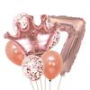 Gold Crown Balloon Set for First Birthday Party Decorations