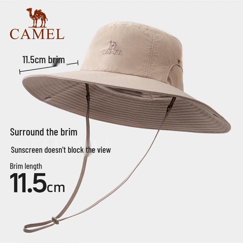 CAMEL Outdoor Sun Protection Fishing Bucket Hat