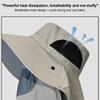 Summer Uv Protection Hiking Hat Quick-Drying Wide Brim Outdoor Visor Bucket Hats Mesh Breathable Sun Hat Outdoor Cycling Hat