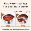 Thickened 304 Stainless Steel Rice Washing Basin Multifunctional Kitchen Draining Bowl Vegetable Strainer Tool