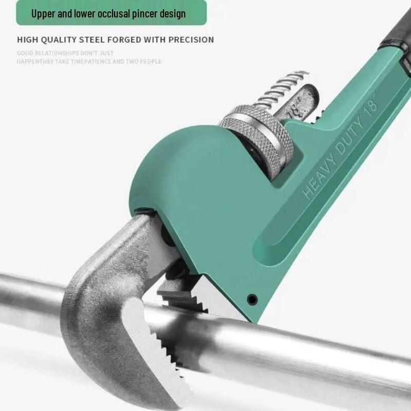 Zhanrenzhe 10-inch Self-Tightening Pipe Wrench