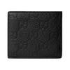 Gucci Printed embossed leather coin purse men's black