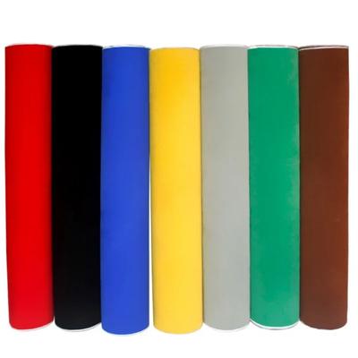 1m/3m/5m/10m*45cm Multi Colors Self Adhesive Flocking Velvet Fabrics Sticky PU Leather Flock Fabric for DIY Car Interior Decor