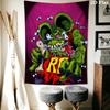 Rat Fink 2D Flat Tapestry Tapestry Wallmounted Background Cloth Work Of Art Wall Decoration Background Wall Hanging Cloth