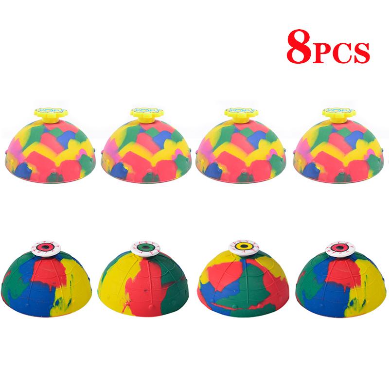 Bounce Bowls Ball Fidget Toy Decompression Spinning Stress Relief Pop Up Toy Outdoor Game Sports Fingertip Toy for Boys Girls
