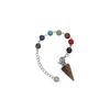 1PC Healing Chakra Crystal Conical Pendulum Pendant Witchcraft Energy Balancing Accessories Divination Dowsing