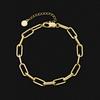 KRKC Sexy Women Jewelry Heart Initial Boho Beach Ankle Bracelet Layered Foot Chain Infinity Love 14 Karat Gold Anklet Cuban Link