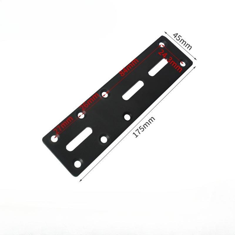 Heavy Duty Straight Steel Flat Bracket 2Pcs Metal Mending Plate Reinforcement Repair Plate with Screws for Furniture Fixing