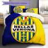 Hellas Verona FC  Pattern Bedding Quilt Set  Home Decoration  Gift (1 * duvet cover + 2 * pillowcase  without core)