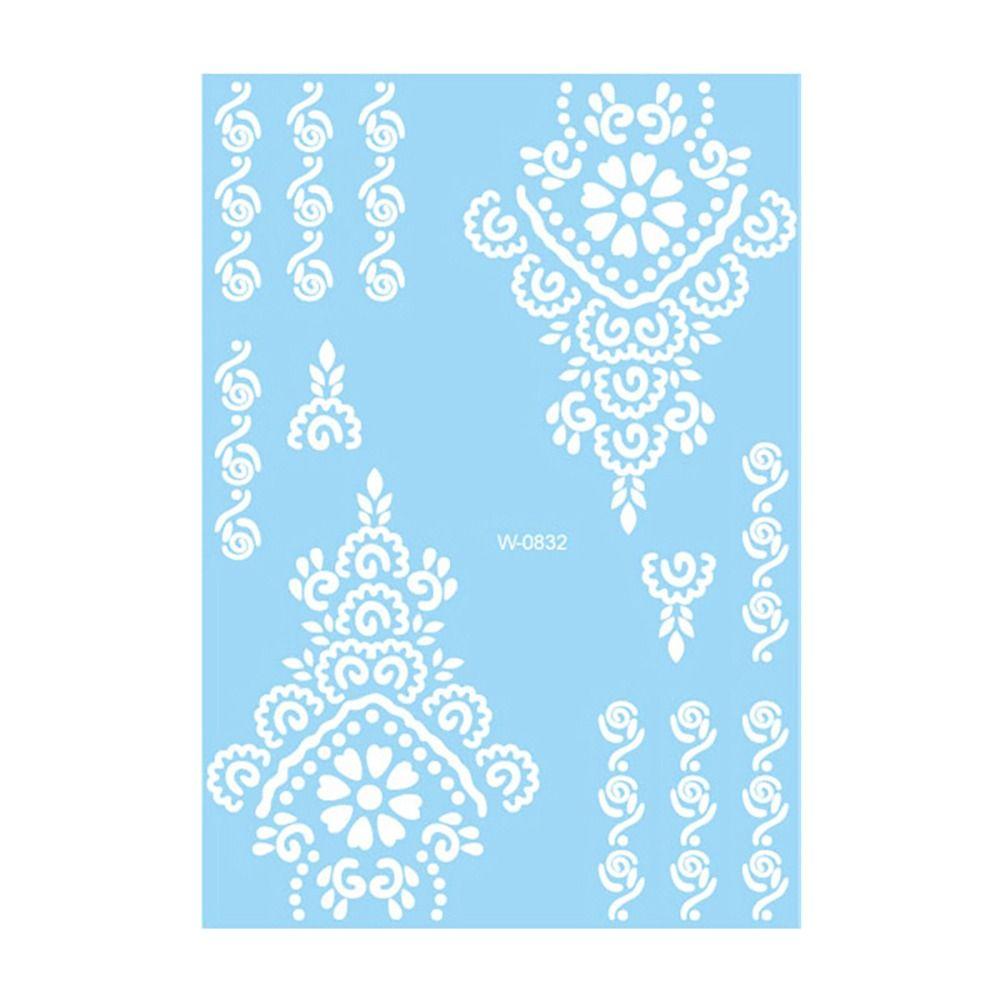 Falsches Henna Temporäres Tattoo Wasserübertragungs-Abziehbilder Körperkunst-Aufkleber Finger Hand Beine Arm