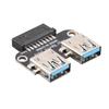 Plug and Play USB Extension Adapter Dual Port Dual USB 3.0 Port Adapter  Internal Expansion