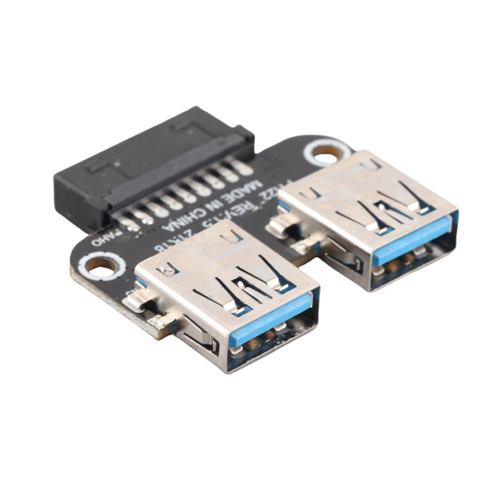 Plug and Play USB Extension Adapter Dual Port Dual USB 3.0 Port Adapter Internal Expansion
