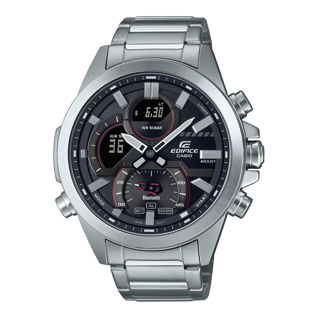 Casio Edifice Men's Stainless Steel 100M Water Resistant Quartz Watch ECB-30YD-1A
