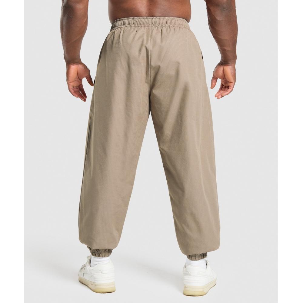 Gymshark Ripstop Pumper Pants Livsstil Brun A6a3r Nc0s