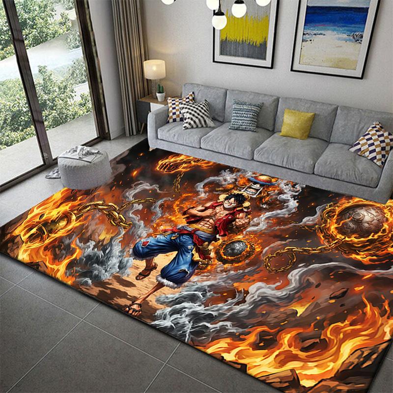 

One Piece Fashion Design Area Rug Soft Washable Non-Slip Bedroom Decor 60x90cm