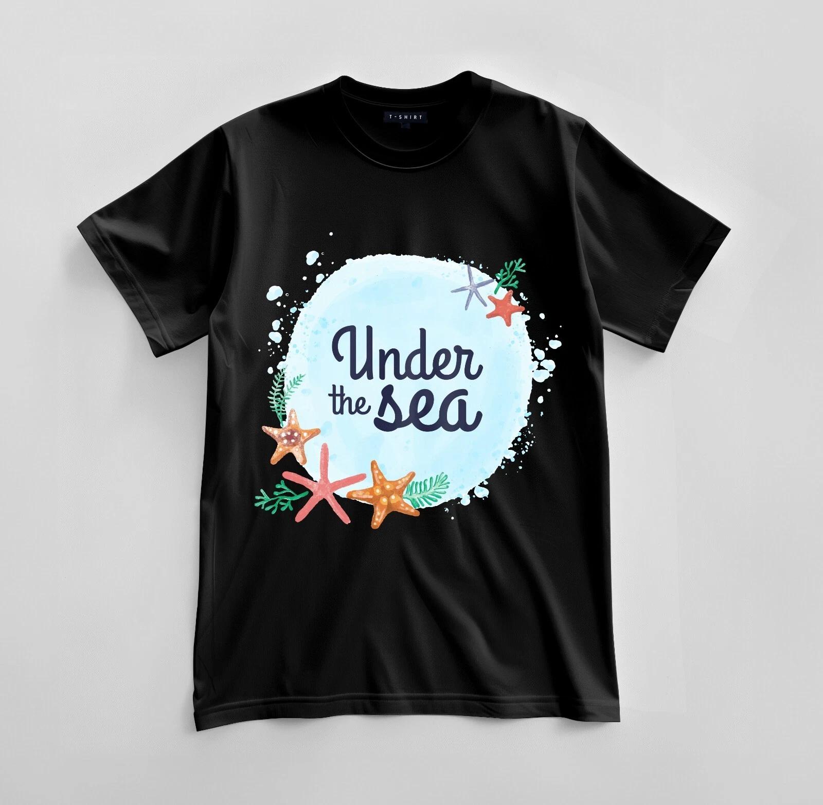 

Custom Under the Sea Graphic T-shirt Design Unisex Jersey Short Sleeve Tee S