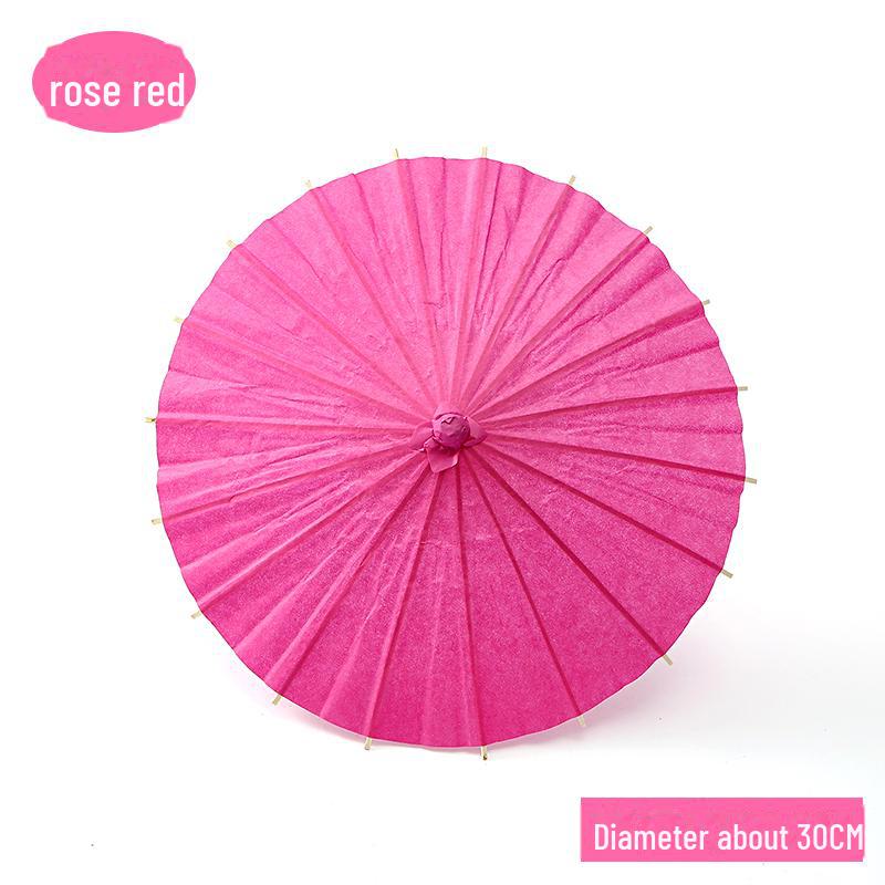 DIY Handbemalter weißer Papierschirm für Kinder – Chinesischer antiker Stil, Bastelaktivität für den Kindergarten