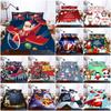 Santa Claus Christmas Quilt Duvet Cover Set With Soft Polyester Material**