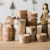 Nordic Natural Birch Candlestick Festival Decoration Party Wedding Birch Gift Russian Russia Day Present