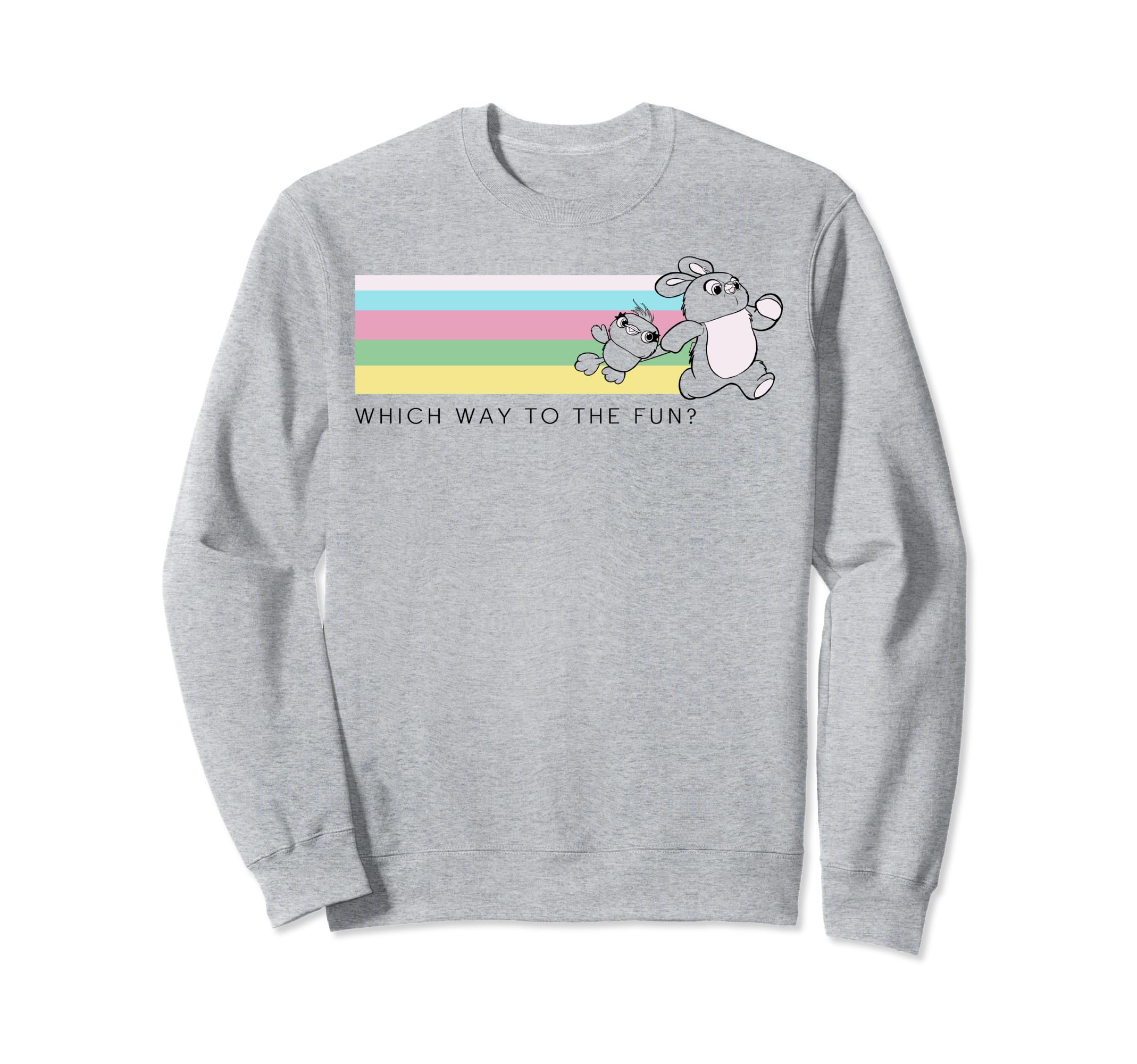 

Pixar Toy Story 4 Ducky & Bunny Fuchiway to Fun Sweatshirt