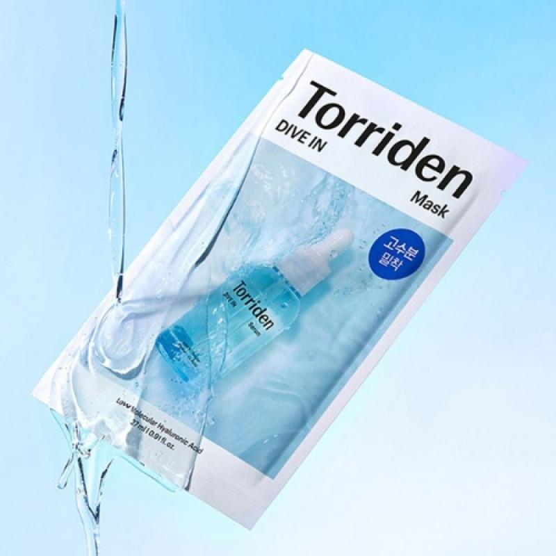 Torriden Dive In Low Molecule Hyaluronic Acid Mask Pack 10 Sheets