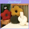 Elegant Embroidered Floral Cushion Pillow With Plush Cover For Sofa Bed Accessories