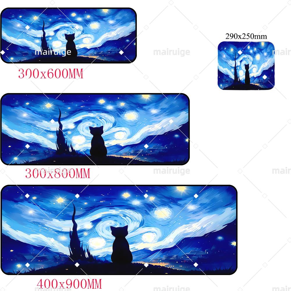 XXL Large Anime creative art Abstract cat Mouse Pad Game Home Cool MousePad Notebook Desktop Computer Accessories Game Desk mat
