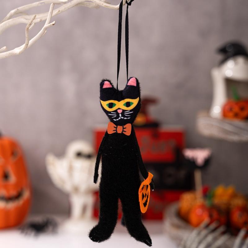 1PC Halloween Decoration Pendant Pumpkin Black Cat Ghost Skull Ghost Festival Home Party Small Pendant