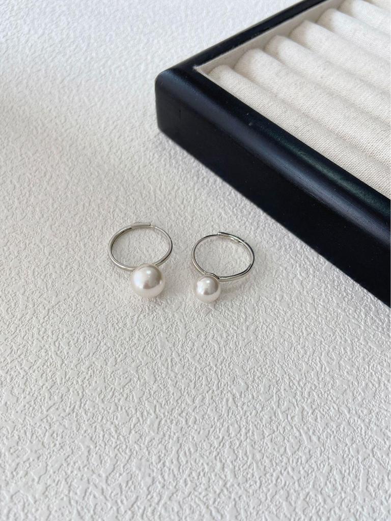 S925 Sterling Silver Adjustable Pearl Ring – Blogger-Style Fashion