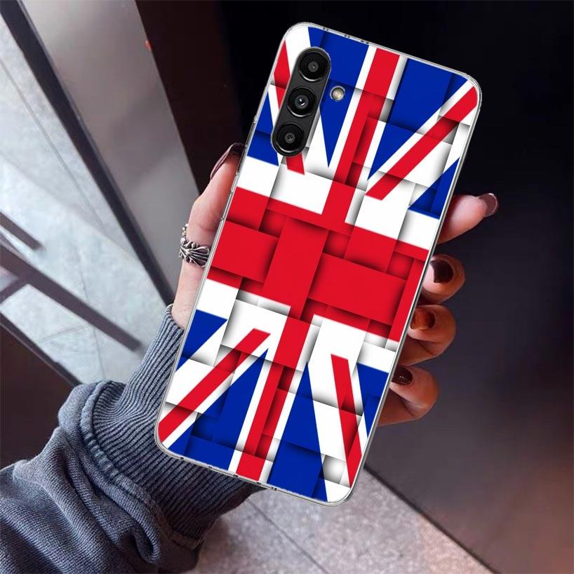 Kryt na telefon Union Jack Anglie UK Vlajka Pro Samsung Galaxy A17 A16 A15 A14 A13 A57 A56 A55 A54 A53 A37 A36 A35 A34 A33 A26 A25 A24