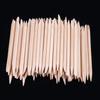 100× Orangenholzstäbchen für Nägel, Holz Nagelhautschieber Entferner für Maniküre Pediküre