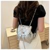 Fashion Rhombus Design Small Women's Backpack High-End Sense Small Design Chain Bag Small Ladies Backpack CLE