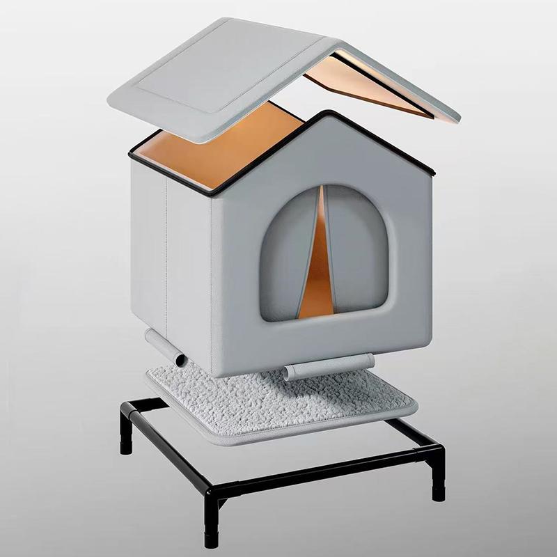 Foldable Weatherproof Pet House Cold Resistant Stray Cat Dog Bed Tent Portable Outdoor Winter Shelter Easy to Store