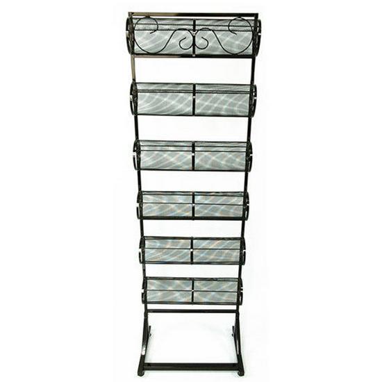 Напольная стойка для хранения ювелирных изделий из бархата с бесплатной доставкой - 6-ярусная железная стойка для демонстрации ободков и заколок для волос 11240₽