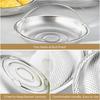 Multifunctional Nonrust Steel Steamer Stand With Ergonomic Handle For Secure Grip And Space Saving Kitchen Use