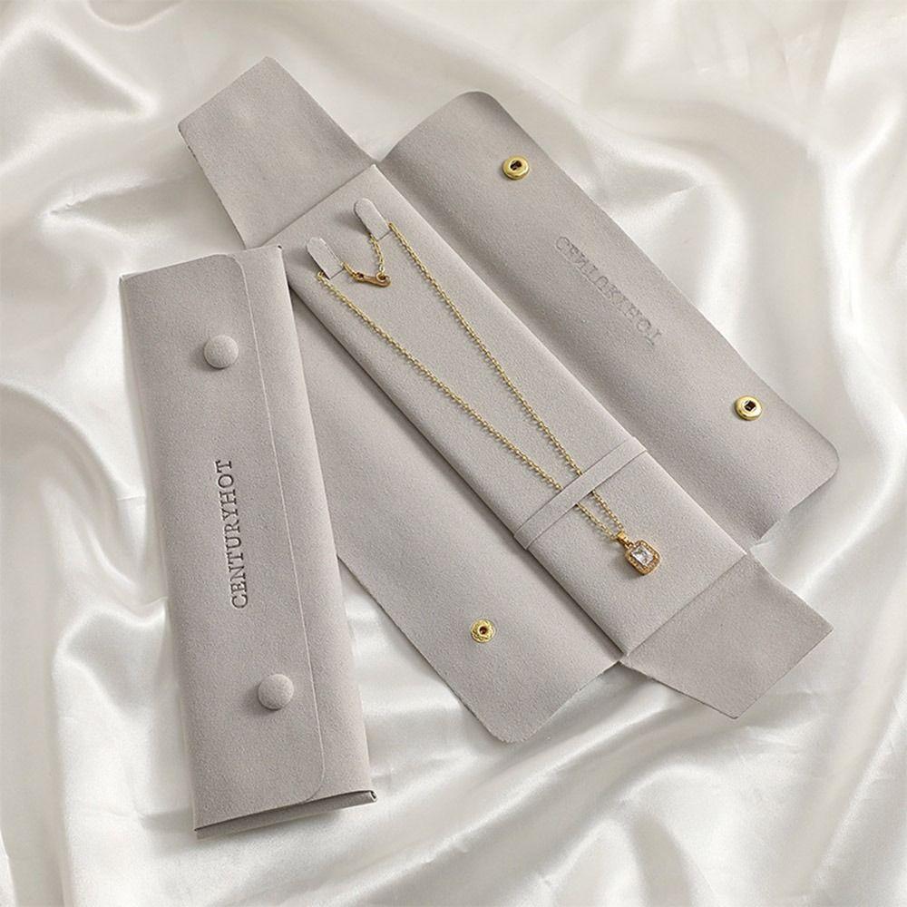 Exquisite Halskette Armband Pedant Display Modische Lagerung Beutel Geschenk Snap Verschluss Tasche