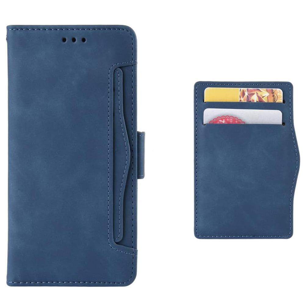 Motorola Edge 60 Pro Flip Case - Card Slot Wallet, Blue