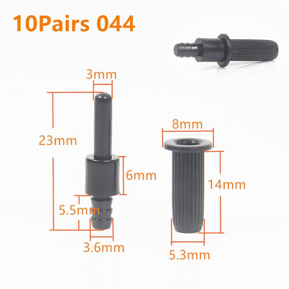 10Pairs Screw Clip Speaker Grill Pegs Kit DIY Plastic Audio Speaker Buckles Pin Type Ball Socket Net Cover Buckles