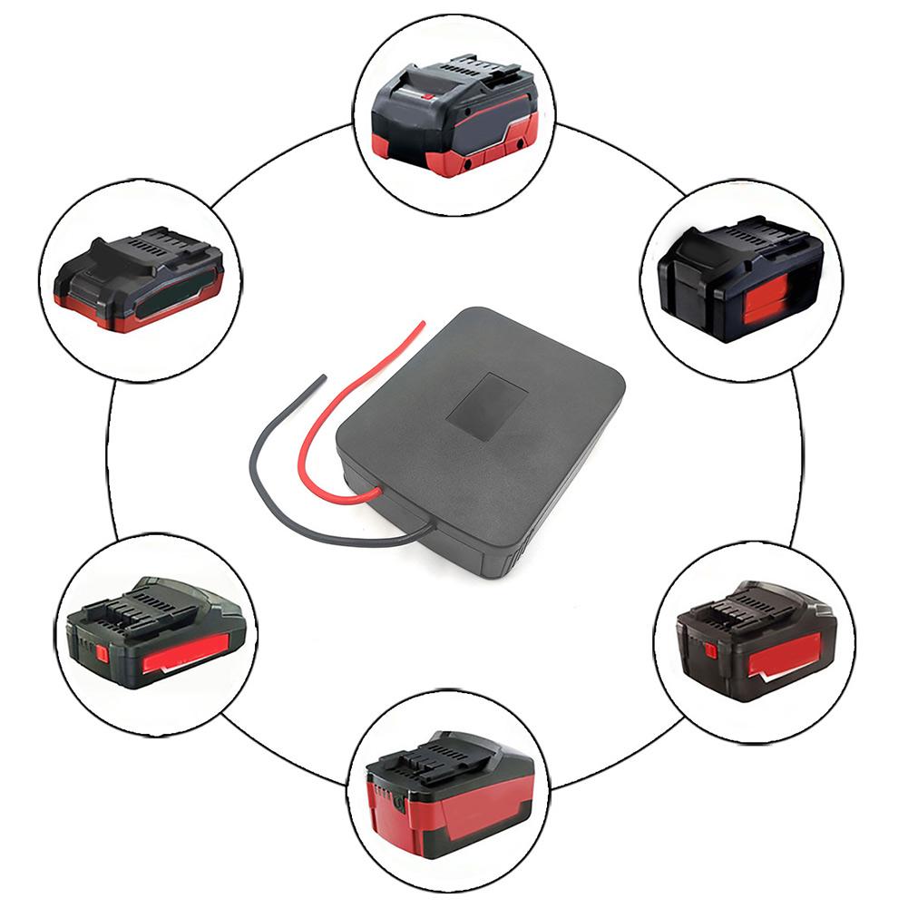 For Metabo 18V Battery Adapter with Dual Cable Outputs for Powering 18V DC Loads Including E Bikes Skateboards and Hobby Tools China Mainland